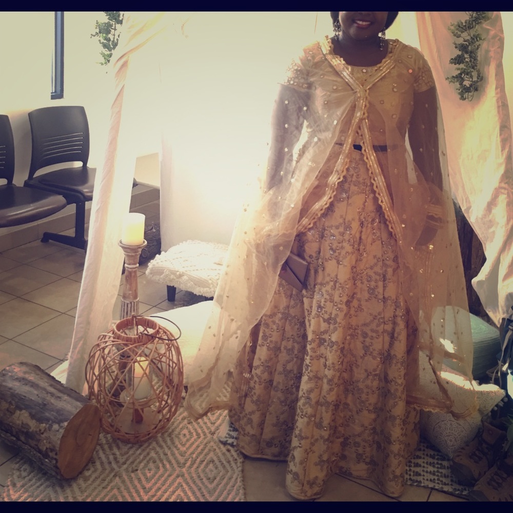 GORGEOUS Gold Lehenga